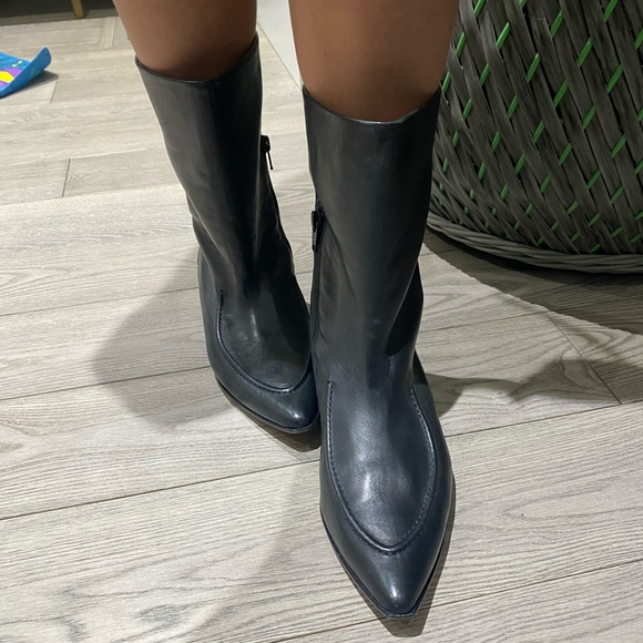 Brand New Wonem Leather Boots - Size m38 - Picture 1 of 3